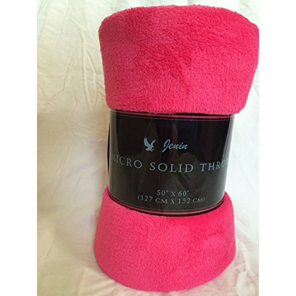 Ultra Soft Cozy Plush Fleece Warm Solid Colors Traveling Throw Blanket