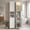 White, variant on LEDREM Bathroom Storage Cabinet 67" Tall Narrow Wooden Freestanding Cabinet with Automatic Door Lights, Adjustable Shelves,White