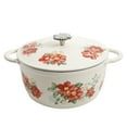 thumbnail image 4 of The Pioneer Woman Vintage Floral 5-Quart Enamel Cast Iron Dutch Oven, 4 of 6