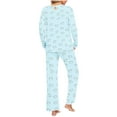 thumbnail image 4 of Ladies Sleepwear Women's Pajama Sets Sleeping Clothes for Women Ladies' Gradient Printed Casual Top Pants Pajama Set, 4 of 6