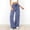 Blue, variant on Wide Leg Pants For Women Daily Errands Elastic Waist Striped Comfortable Pull On Summer Flowy Leg Relaxed Lounge Effortless Style Relaxed Workday And Weekend Outfits Blue XXL