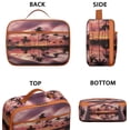 thumbnail image 2 of Insulated Lunch Box Bag with Tropical Palm Trees Hawaii Palm Tree Summer Beach Palm Trees Boho Design for School Travel Picnic, 2 of 5