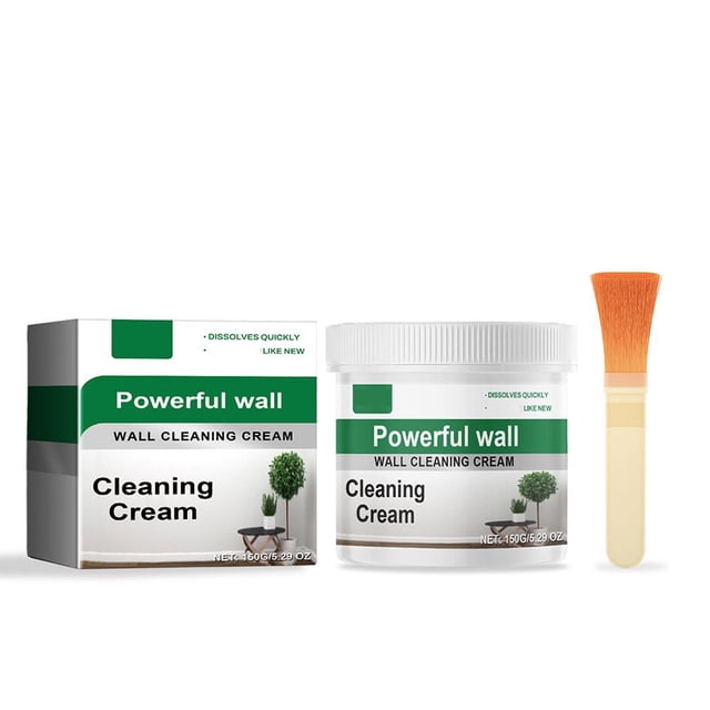LUVCLS 1 juego de potente crema limpiadora de paredes, limpiador de paredes para paredes pintadas CALIENTE con