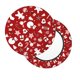 thumbnail image 2 of Balery Red Christmas Cheer. Fundas de asiento para taburete de bar redondo de tela de terciopelo ajustables que protegen de arañazos y manchas para sillas de 14 a 17 pulgadas.-14 inch, 2 of 7