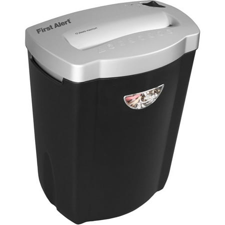 First Alert SC101BF 10-Sheet Cross-Cut Shredder, Black/Silver