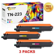 Toner Bank Compatible Toner Cartridge Replacement for Brother TN 223 TN-223C TN-223M TN-223Y HL-L3270CDW L3210CW L3230CDW MFC-L3710CW MFC-L3750CDW Printer Ink (Cyan Yellow Magenta, 3-Pack)