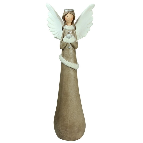 Northlight Tall Praying Angel Christmas Figure - 24" - Ivory and Brown