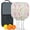 White, variant on Pickleball Paddles Set Of 2, Fiberglass Surface, Spring Flowers Floral Print, 4 Balls & Bag