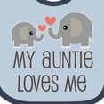 thumbnail image 4 of Inktastic My Auntie Loves Me Boys or Girls Baby Bib, 4 of 4