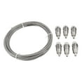 thumbnail image 4 of 10M Stainless Steel Wire Rope PVC Coated Steel Cable Adjustable Curtain Rope Lamp Suspension Picture Wire for Hanging, 4 of 9