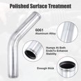 thumbnail image 4 of OD 2.48" 63mm Length 19.69" 500mm Aluminum Alloy Car Tube Intercooler Pipe 45 Degree Air Intake Tube, 4 of 7
