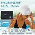thumbnail image 4 of imerelez Large Swimming Cap for Men and Women - Specially Designed for Very Long, Thick Curly Hair and Braids, Keeps Hair Dry, 4 of 6