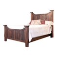 thumbnail image 2 of Benjara Bry Queen Size Bed, Pine and Mango Wood, Panel Headboard, Rustic Brown, 2 of 5