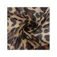 thumbnail image 4 of INSPIRE CHIC Women's Leopard Printed Long Scarf, Lightweight Soft Sheer Head Wrap Shawl Scarves for All Season 70.9x35.4" Light Brown, 4 of 6