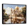 thumbnail image 2 of Designart "Golden Dome Islam painting II" Islamic Floater Framed Wall Art Print, 2 of 7