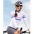thumbnail image 4 of Camisetas de ciclismo de manga larga con protección solar para mujer, tela fina, secado rápido, ropa para bicicleta de montaña, camisetas de ciclismo de carreras, uniformes, 4 of 5