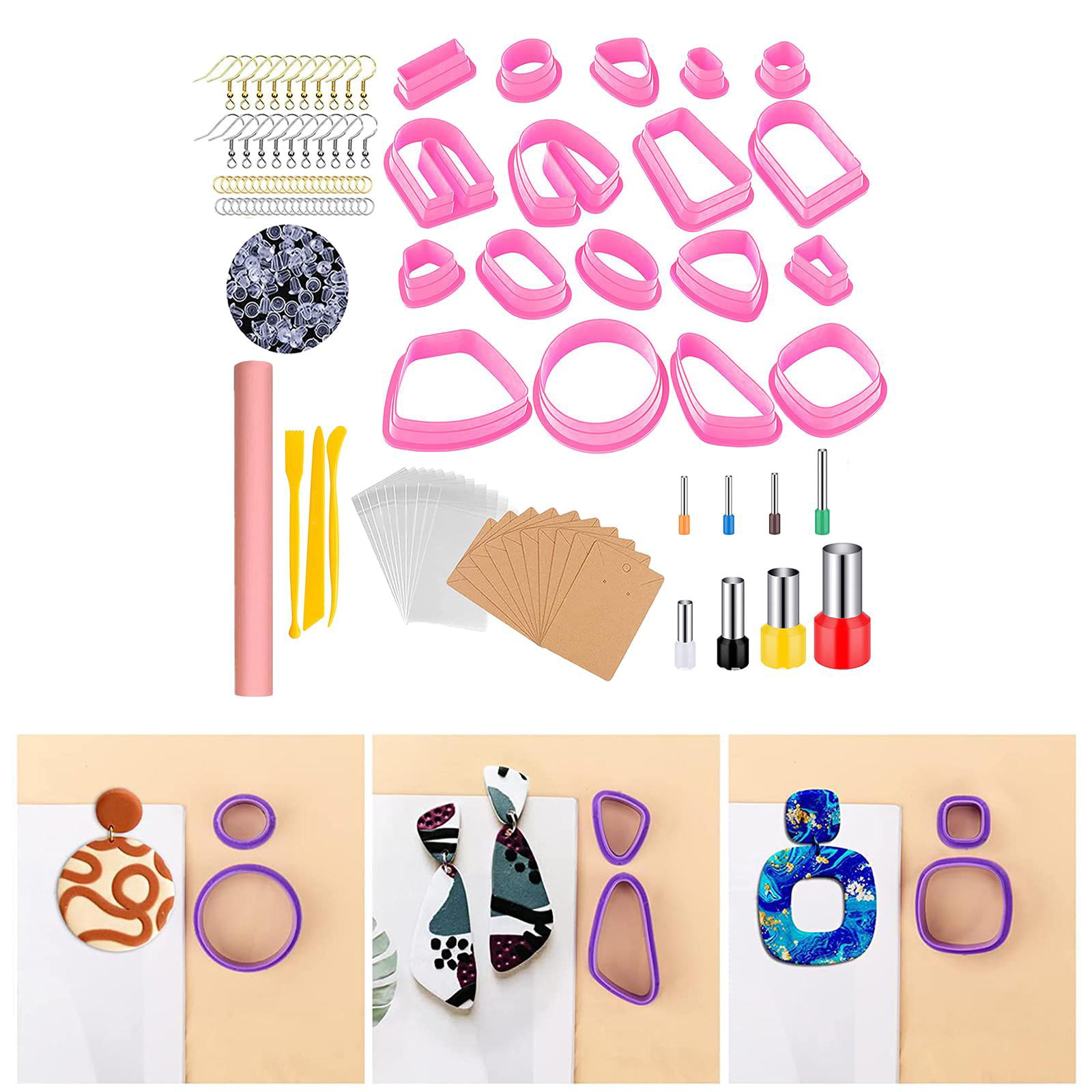  Aksucer 310Pcs Polymer Clay Earring Making Kit Include 36Colors  Clay, 22Shapes Clay Earring Cutters Molds, Stencil, Jewelry Pliers, Earring  Hooks Accessories for Polymer Clay Earrings Making Supplies : Arts, Crafts 