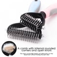 thumbnail image 4 of Hair Removal Comb for Dogs Cat Detangler Fur Trimming Dematting Deshedding Brush Grooming Tool for Matted Long Hair Curly Pet, 4 of 6