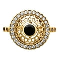 thumbnail image 4 of 18K Gold Over Brass Black Onyx & White Zircon Ring s.6 Jewelry RM-1735 TGR1009_E_6, 4 of 6