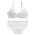thumbnail image 1 of Ropa interior sexy europea y americana de talla grande para mujer, sujetador de encaje transpirable transparente ultrafino, conjunto de sujetador antiflacidez pequeño con pecho grande, 1 of 6