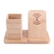 thumbnail image 2 of Xihbxyly Bolígrafo de Madera Maciza, Organizador de Escritorio Multifuncional, Carga Inalámbrica, Diseño Moderno de Madera de Arce, Decoración para El Hogar y La Oficina, Almacenamiento Compacto, Tam, 2 of 7
