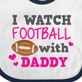 thumbnail image 4 of Inktastic I Watch Football with My Daddy Boys or Girls Baby Bib, 4 of 4