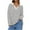 White, variant on LYXSSBYX Sweatshirts for Women Loose Fit Womens Striped Long Sleeve Shirts Casual V Neck Tunic Tops Oversized Pullover Blouses Fall Shirt