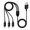 Black, variant on ANXPTIME Micro USB Splitter Cable Data Sync Adapter Cable Split Micro USB Connection