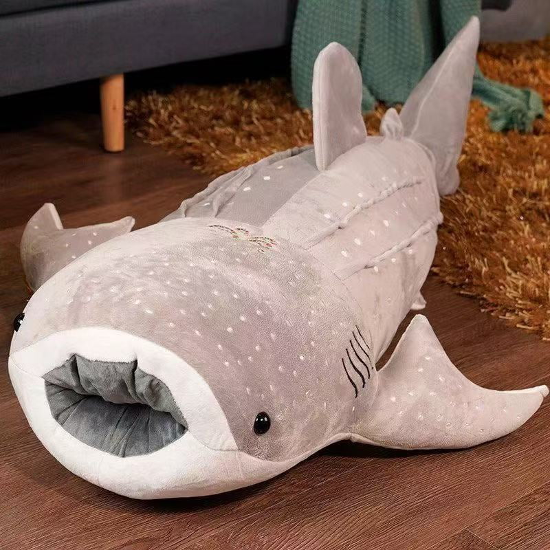 Giant Whale Shark Plush Toy - Ultra Soft Cuddly Stuffed Animal with Vivid Realistic Spots & Detailed Design, Perfect for Kids, Adults as Birthday Gift, Room Decor, Nursery Decoration, Bed Companion (