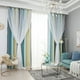 thumbnail image 3 of Cortina,Cortinas de estrella Cortinas opacas de estrellas para niños Sala de estar de dormitorio par Tomshoo Beige 53 "W x 108 "L, 3 of 7
