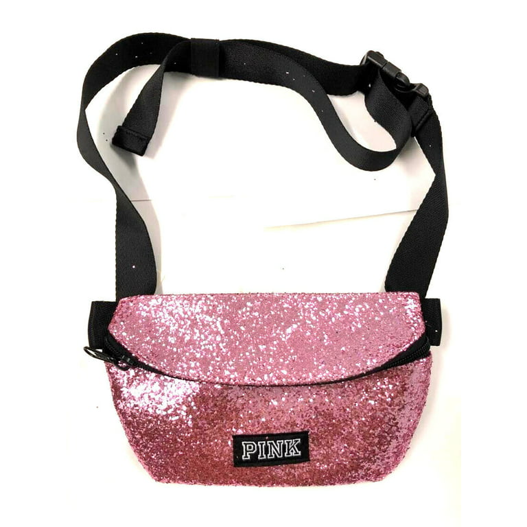 Victoria's Secret Pink Bling Shine Belt Bag Fanny Pack Pink