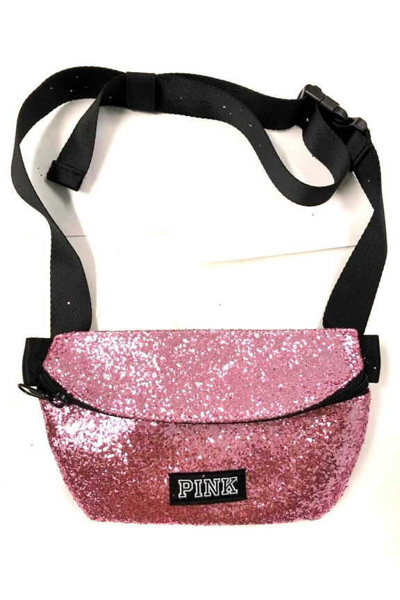 Pink Bling Shine Belt Bag Fanny Pack Pink Glitter New