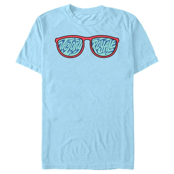 Men's Fortnite Victory Royale Sunglasses  Graphic Tee Light Blue X Large