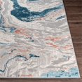 thumbnail image 3 of Surya Tibetan TBT-2329 31 x 91" Runner Fabric Rug in Gray/Dark Blue/Red, 3 of 6