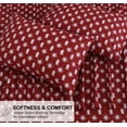 thumbnail image 6 of RUVANTI Flannel Sheets Twin Xl Size - 100% Cotton Double Brushed Twin Xl Sheets Set, Deep Pockets 16 Inches, All Seasons Breathable & Extra Soft Bed Sheets, Warm & Cozy, 3 Piece, Red Christmas, 6 of 9