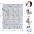 thumbnail image 4 of Light Blue Cartoon Unicorn Pattern Blanket,Comfortable Soft Flannel Throw Blanket,All Season,Warm Lightweight Blankets for Sofa Bed Couch Living Room Chair,30"x40", 4 of 4