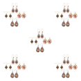 thumbnail image 2 of QualitChoice 4pair Vintage Drop Earrings Every Occasion Suitable Occasions Boho Earrings 5Set, 2 of 6