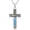 Mountain Cloud Cross, variant on Mountain Necklace for Women 925 Sterling Silver Faith of a Mustard Seed Necklace Faith Necklace Nature Necklace Turquoise Jewelry Gift for Skiers, Hikers, Campers, Climbers and Nature Lovers Birthday