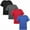 Black/Red/Gray/Navy Blue, variant on BIG ELEPHANT Boys Athletic Short T-Shirts, UPF 50 Sun Protection Rash Guard Shirts, 4 pack, 6-17Y