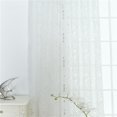 thumbnail image 4 of Panel de Tul de Cortina de Ventana Flotante Triturado Floral Soledad 39 Pulgadas X 98 Pulgadas Blanco, 4 of 7