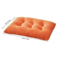 thumbnail image 3 of Corn Velvet Seat Cushion 14x9in Soft Rectangular Pad Adjustable Straps Office Classroom Mat Breathable Insulation, 3 of 8