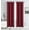 Burgundy, variant on WPM Blackout Curtain Room Darkening Panels/Drapes for Living Room, Burgundy Red Thermal Insulated Grommet Bedroom Window Draperies&nbsp;45 inch