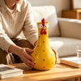 thumbnail image 3 of Handcrafted Long‑Neck Chicken Resin Flower Vase,Quirky Multicolored Rooster Tabletop Planter,Compact Decorative Ornament for Living‑Room Shelf Housewarming Holiday Gift, 3 of 5