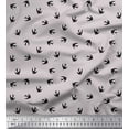 thumbnail image 1 of Soimoi Cotton Poplin Fabric Swift Bird Shirting Print Fabric by Yard 56 Inch Wide, 1 of 1