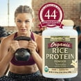 thumbnail image 6 of NutriBiotic Certified Organic Rice Protein, Vanilla, 1 Lb 5 Oz, 6 of 7