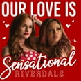 thumbnail image 2 of Men's Riverdale Cheryl and Tori Sensational Love Graphic Tee Red Medium, 2 of 5