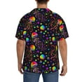 thumbnail image 3 of Kdxio Men'S Hawaiian Shirt For Men Short Sleeve Shirt Rainbow Jellyfishes Summer Casual Holiday Beach Button Down T-Shirts, 3 of 5