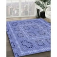 thumbnail image 2 of Ahgly Company Indoor Rectangle Patterned Denim Blue Area Rugs, 8' x 10', 2 of 6