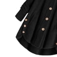 thumbnail image 3 of Winter Plush Hooded Coat For WomenLong Sleeve Solid Fuzzy Fleece Casual Overcoat Button up Ear Hooded Jacket Outwear with Pocket, 3 of 9