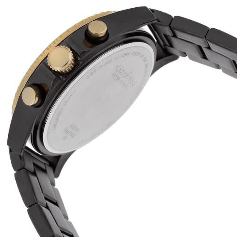 Caravelle New York 45A119 Mens Gunmetal Finish Chronograph Watch